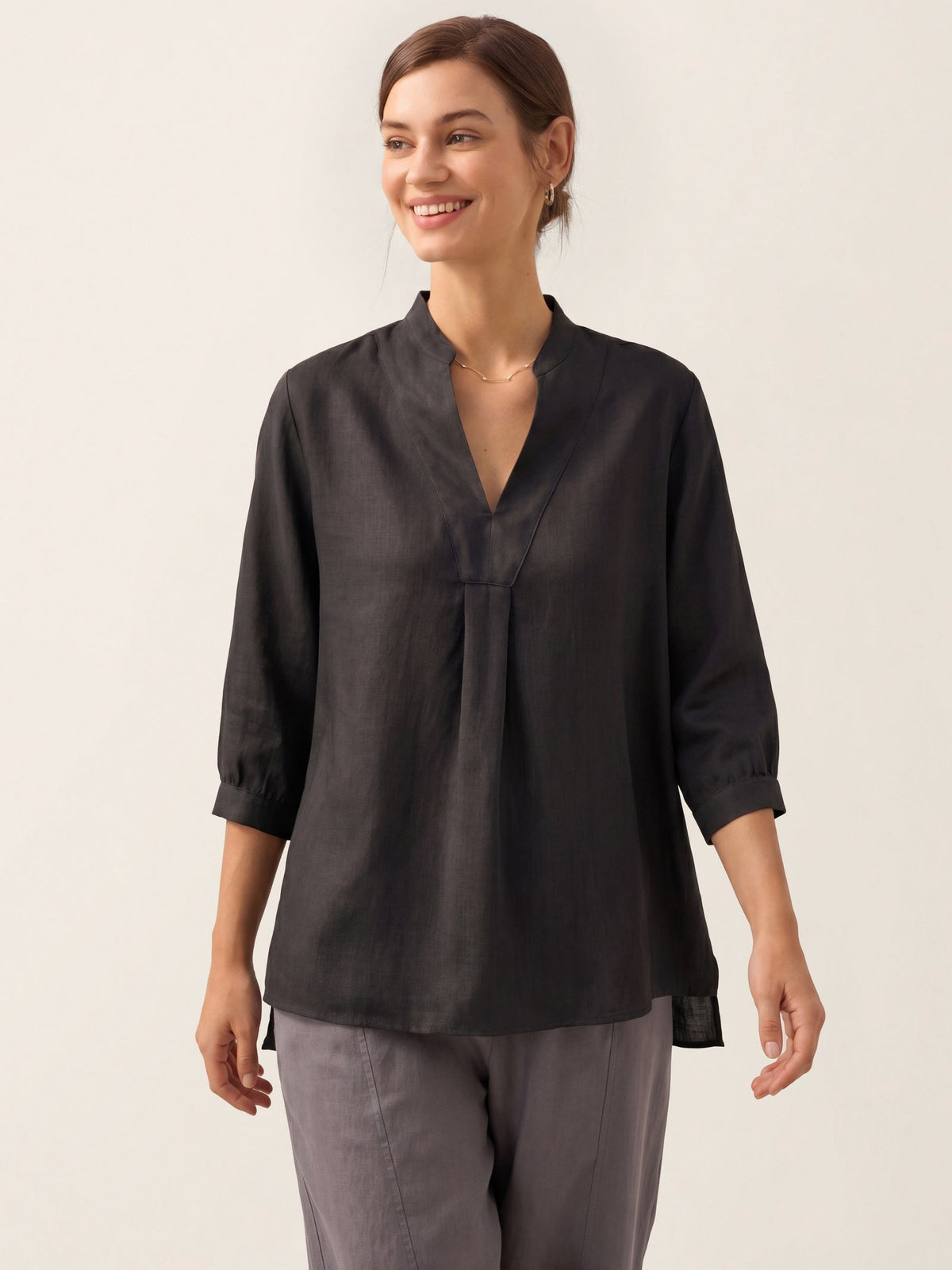 JOANNA Linen Dress Shirt