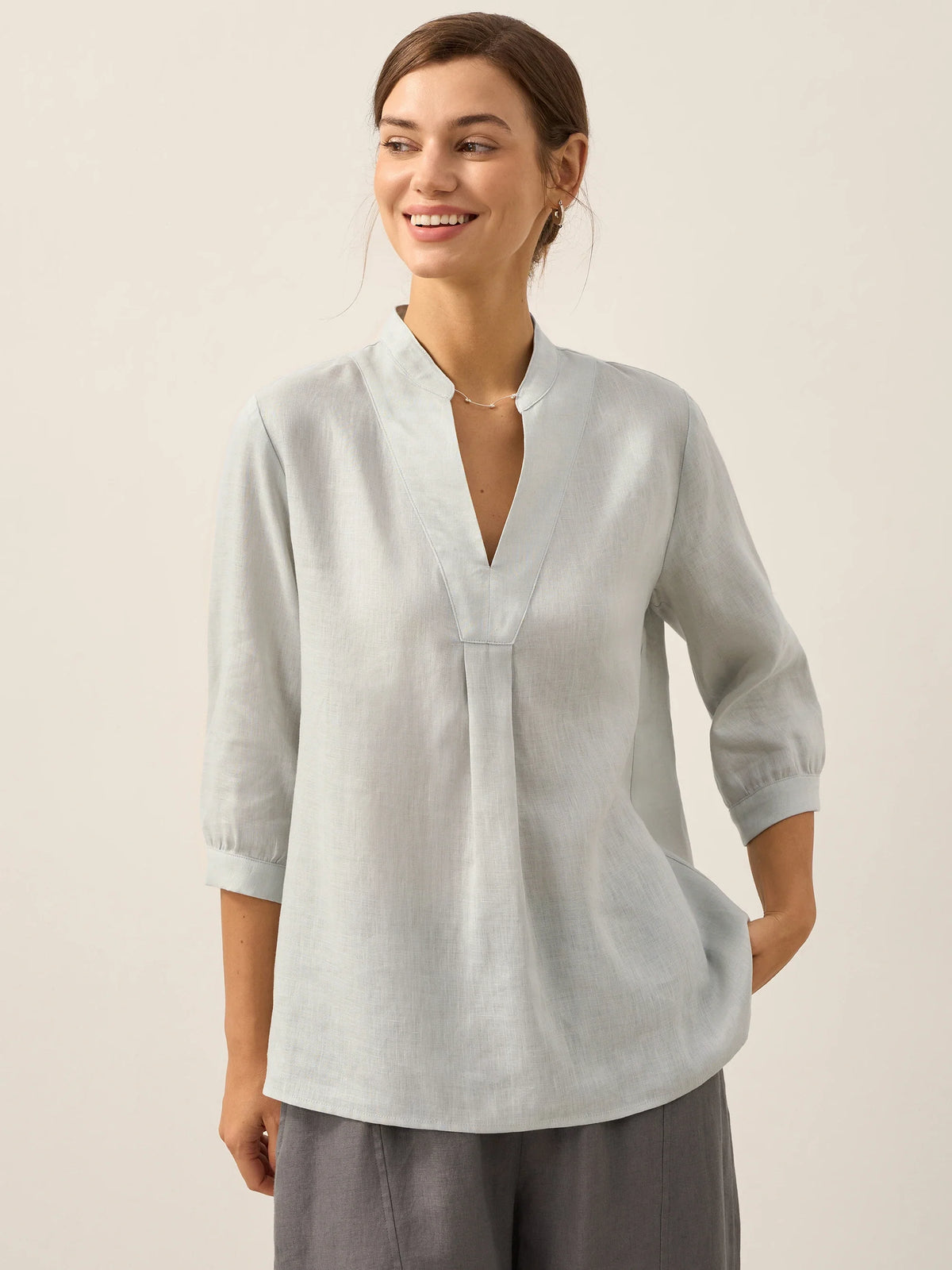 JOANNA Linen Dress Shirt