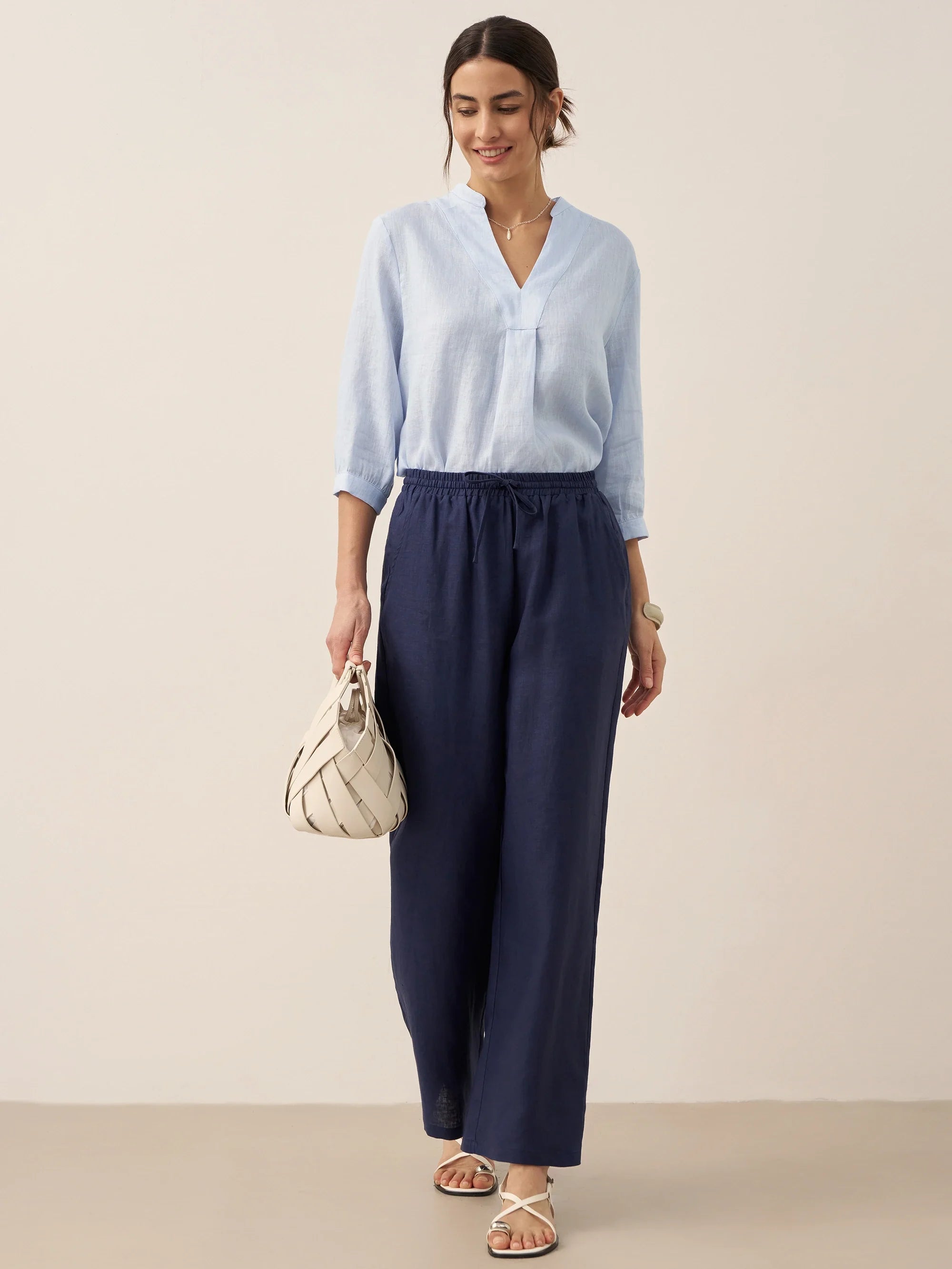 100% Linen Classic Pants LYON
