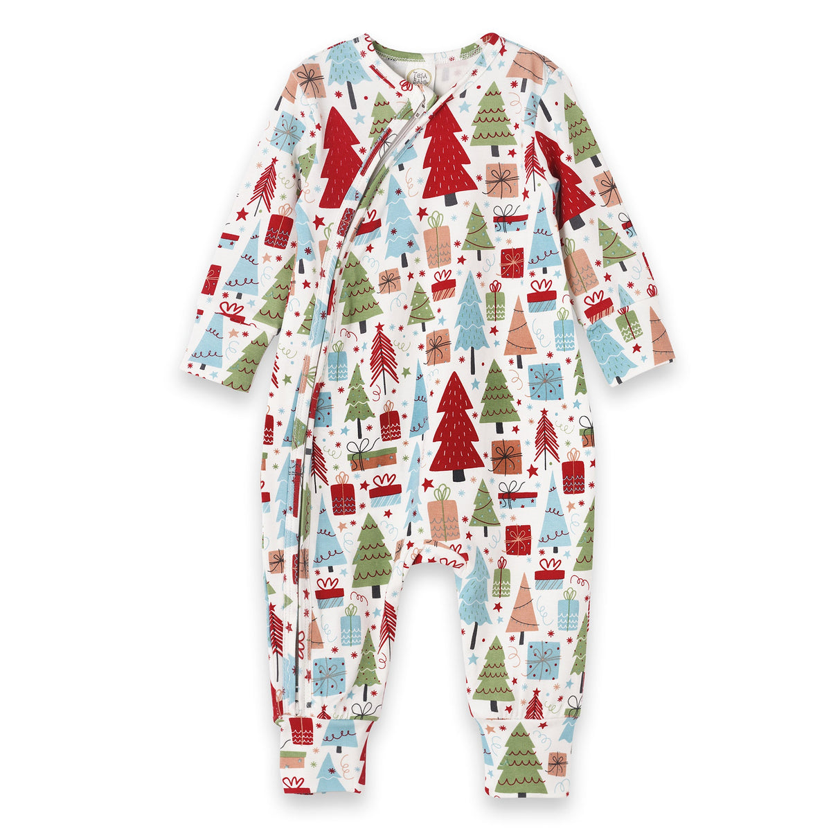 Christmas Merry Baby Bamboo Zipper Romper | Family Matching