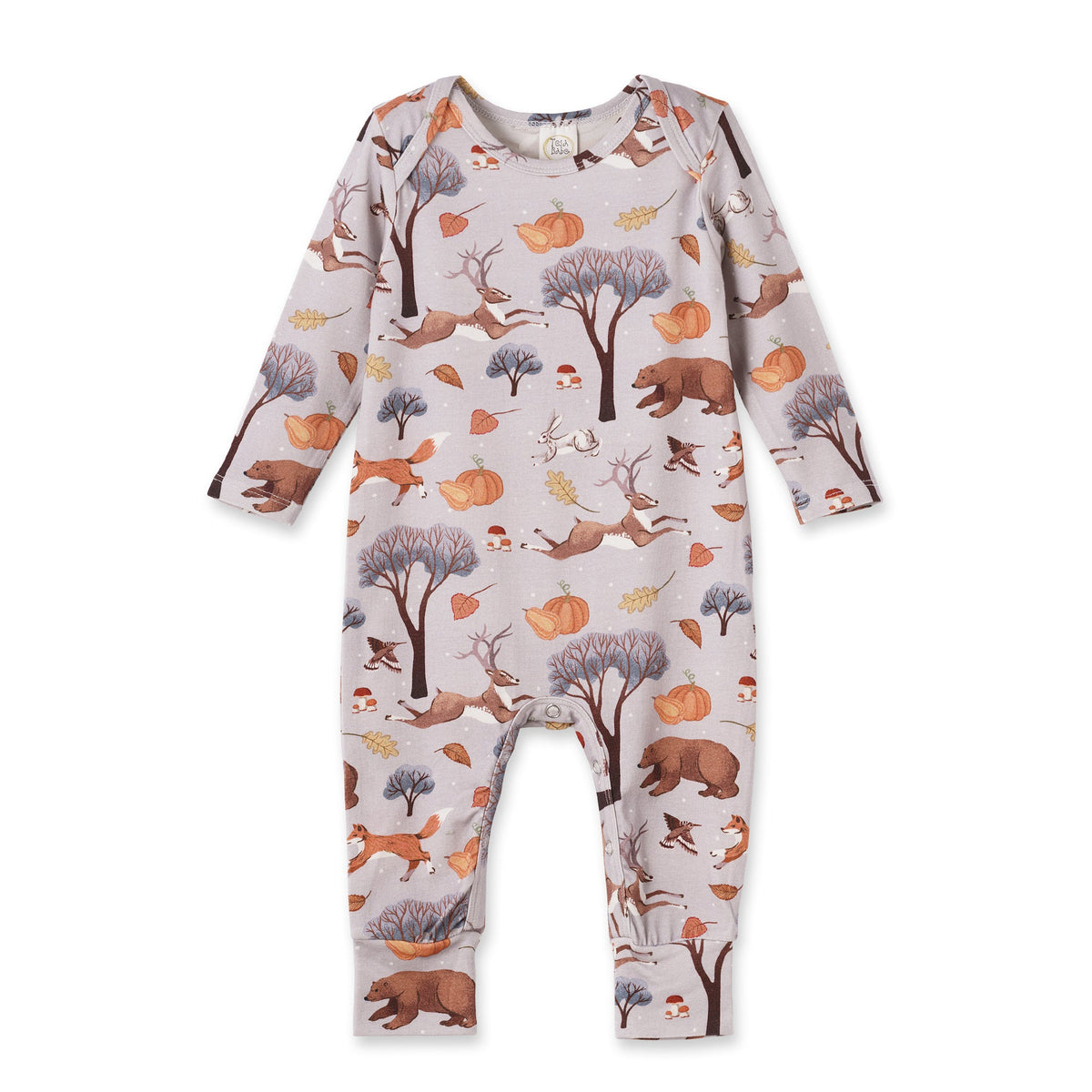 Forest Frolic Baby Romper | Soft Bamboo Fall Outfit