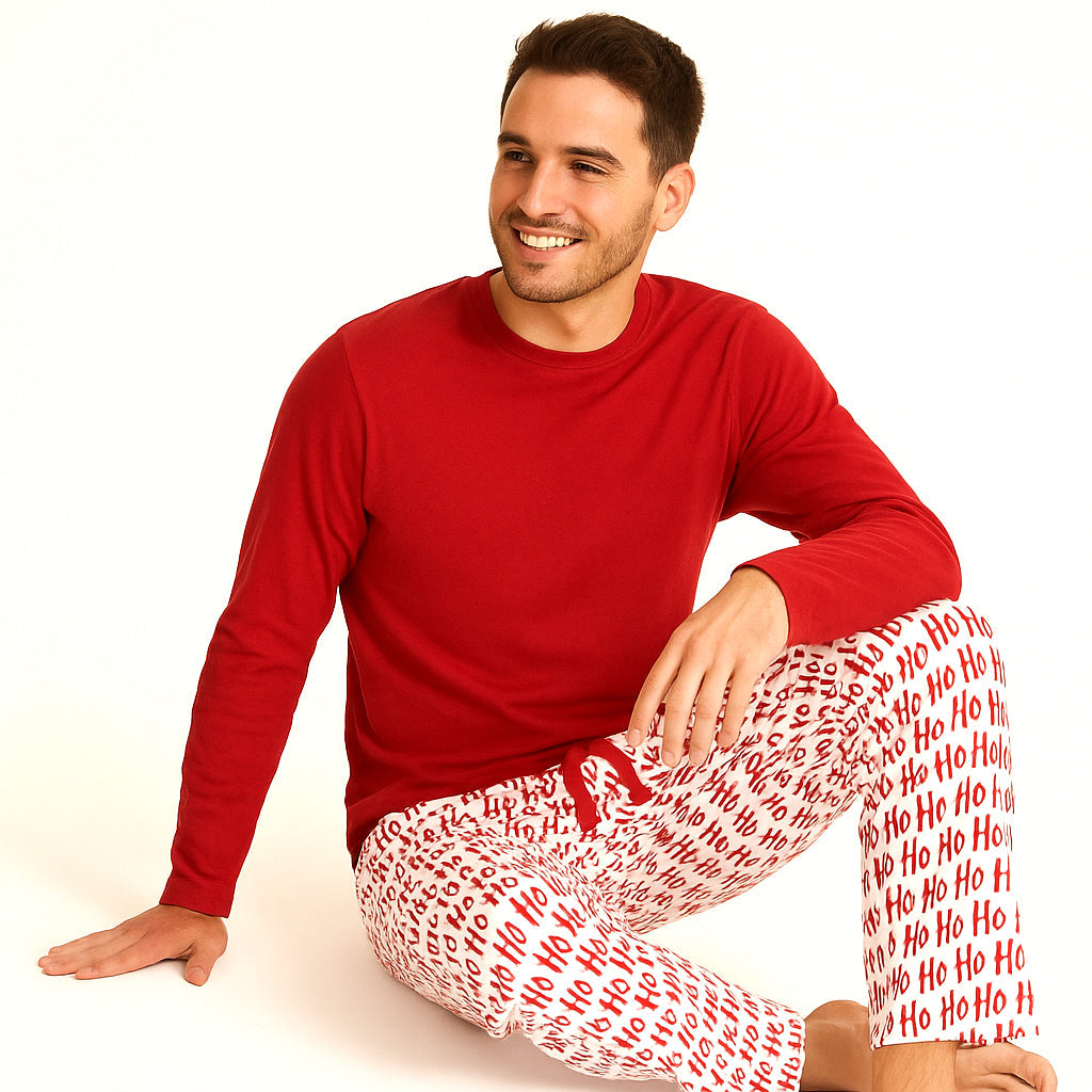 Christmas Ho Ho Ho Adult Bamboo Pajama Pants