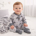 Airplane Henley Romper | Soft Bamboo Baby Outfit