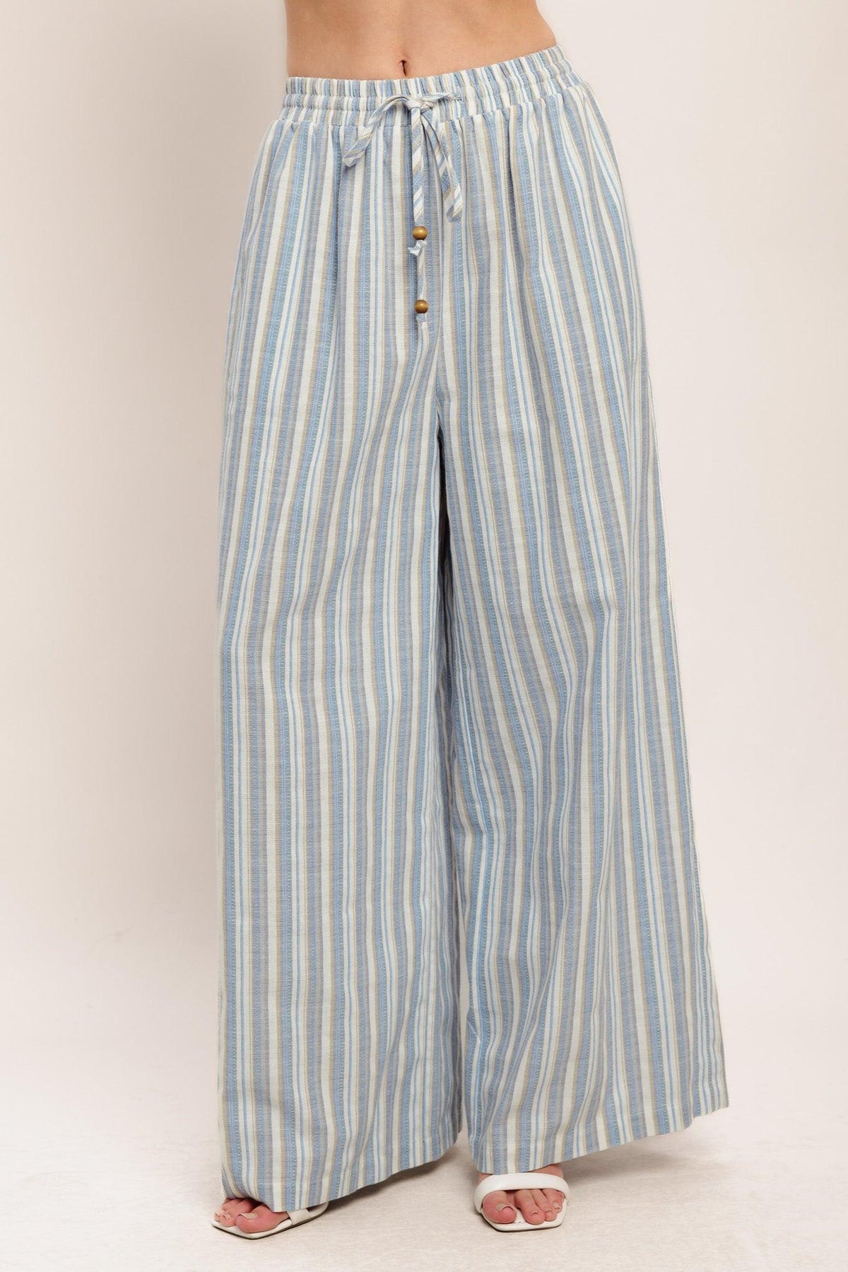 COASTAL DAY STRIP WOVEN PANTS