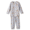 Wild Wrangler Kids Bamboo Pajama Set | Blue Western Cowboy Print
