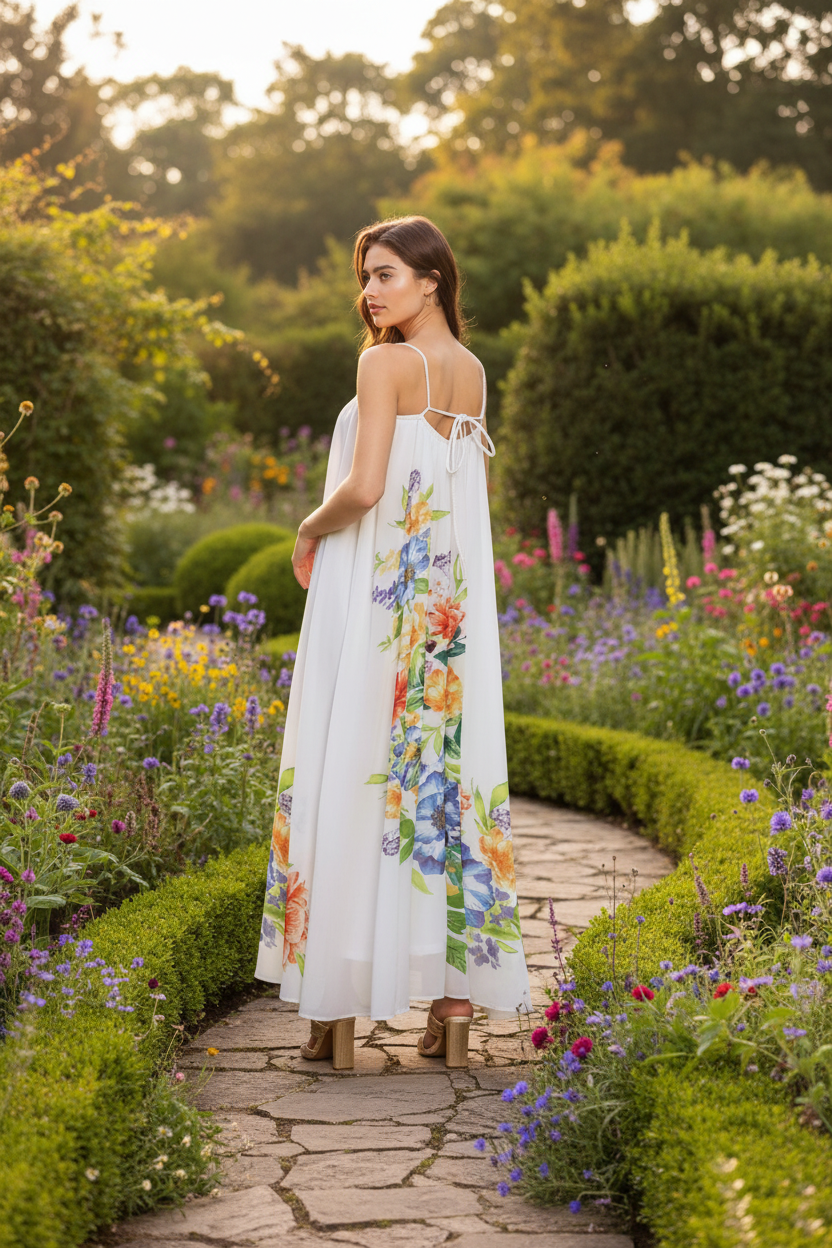 Garden Air Dress - Garden Back
