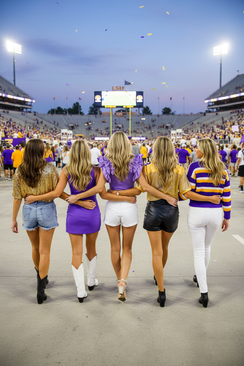Super Star Platform Knit Bodysuit - Game Day Squad
