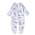 Toile de Jouy Baby Girl Bamboo Zipper Romper | Mommy and Me