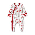 Here Comes Santa Baby Bamboo Footed Zipper Romper | Christmas Family Matching
