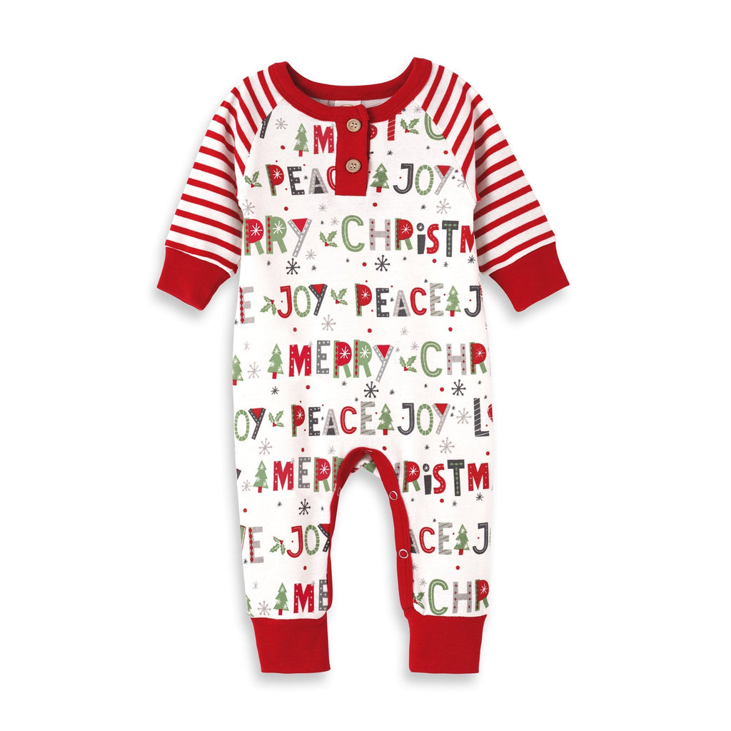 Christmas Peace Love Joy Bamboo Romper