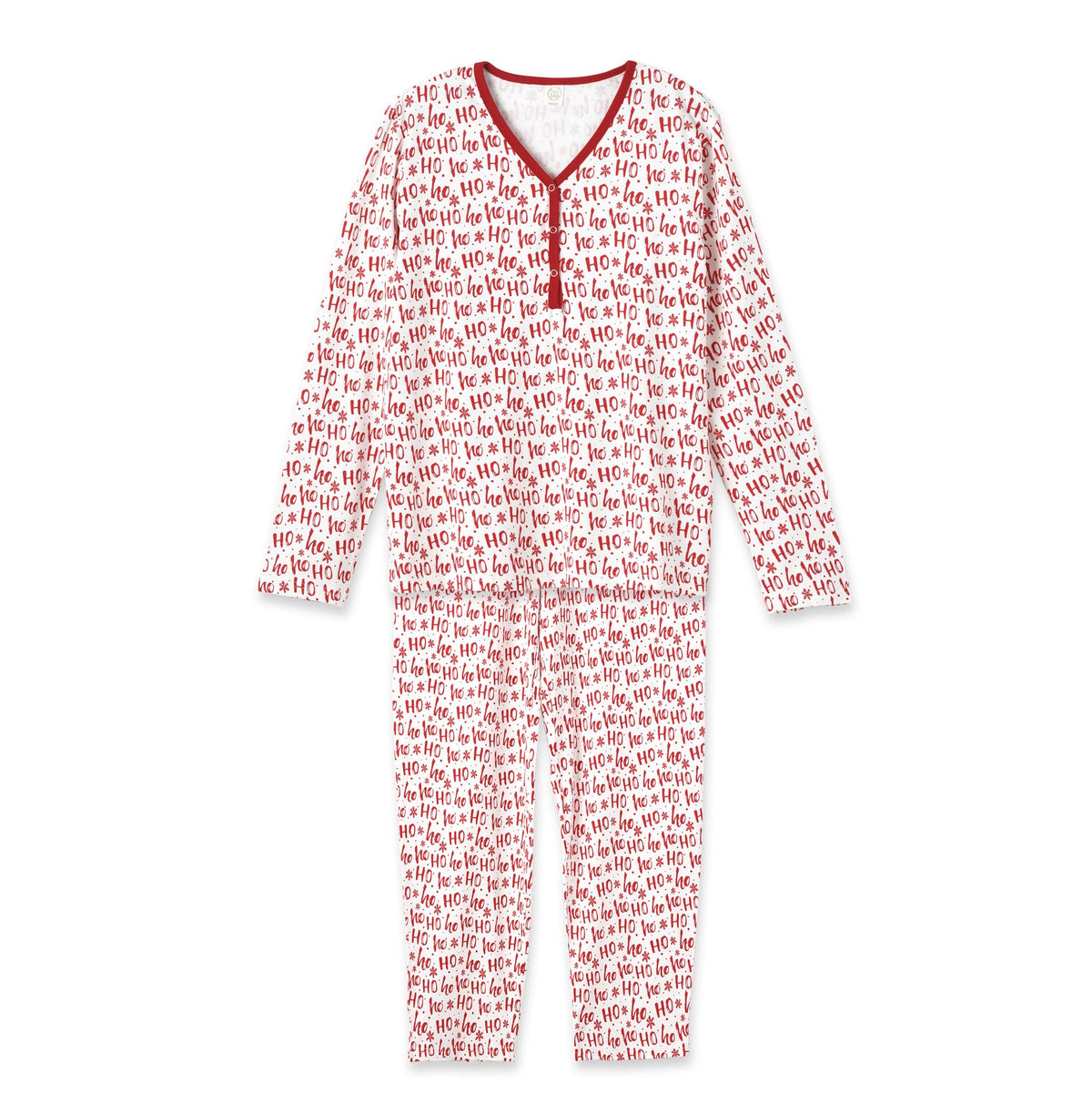 Christmas Ho Ho Ho Women's Bamboo Pajama Set